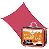 Outdoor Sun Shade - 10 x 13 Red Shade Sails for Backyard - Sun Shade Sail Balcony Shade Canopy - Pergola Shade Cover for Garden - Sun Sail Deck Shade Sunshades for Patio - Sun Shades Outdoor