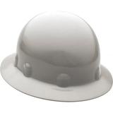 Fibre-Metal ANSI Type I Class E Rated 8-Point Ratchet Adjustment Hard Hat One Size Fits Most Gray Full Brim