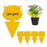50 Pack Yellow Sticky Traps for Indoor Outdoor House Plant Flying Insect Catcher Like Fungus Gnats Whiteflies Aphids Thrips Other Flying Plant Insects(Pet dog)