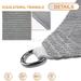 Sunshades Depot 10 x 10 x 10 Sun Shade Sail Equilateral Triangle Permeable Canopy Light Grey CustomSize Available Commercial Standard