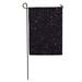 SIDONKU Galaxy Dark Night Star Lights Starry Sky White Black Cosmos Garden Flag Decorative Flag House Banner 12x18 inch