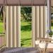 SHANNA Indoor/Outdoor Curtains - Grommet Top Waterproof Windproof Privacy Blackout Drapes for Garden Porch Gazebo Patio Beige Yellow 52*94 in 4 Panel