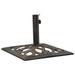 Carevas Umbrella Base Bronze 26.5 lbs 19.3 Cast Iron