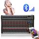 ANQIDI Professional 16 Channel Audio Mixer Sound Board Console Bluetooth Live Studio Audio Mixer