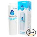3-Pack Replacement for Amana ASD261RHRB Refrigerator Water Filter - Compatible with Amana UKF8001AXX Fridge Water Filter Cartridge - Denali Pure Brand