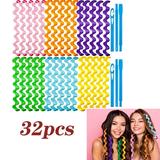 Dicasser 30 Pieces Hair Wave Curlers Spiral Curls Styling Kit No Heat Hair Curlers Heatless Spiral Curlers Hair Rollers with 2 Pieces Styling Hooks for Most Hairstyles (30 cm)
