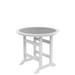 HDPE Bar Table Dining Table Patio Bar Set Counter Height Table For Outdoor White + Gray