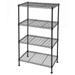 4 Tier Industrial Welded Wire Shelving Unit Shelf Rack for Kitchen Garage Organizer Black