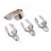 4pcs Stainless Steel 1 Thumb And 3 Finger Nail Guitar Picks Plectrums Set Metal Acoustic Electric Bass Guitar Accessories