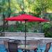 Jeco 9ft. Aluminum Patio Market Umbrella with Tilt and Crank