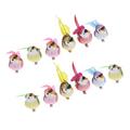 Artificial Birds (12Pack) Feathered Birds for Wreaths Christmas Ornaments Flower Arrangements and More