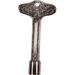 Dagan VK10F-PW 0.31 in. Filigree Design Gas Valve Key Pewter