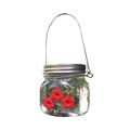 Hummingbird Feeder Clear Jar Wild Bird Feeders Hanging for Garden Yard Outside 30-Ounce with 3 Red Feeding Ports Clearance