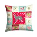 Sphynx 2 Cat Love Fabric Decorative Pillow Red