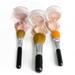 TRIO WITH BRUSHES (DEEP TAN) Full Size Kit Mineral Makeup Brush Set Foundation Concealer Blush Bare Face Sheer Powder Cover