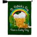 St. Pat Lucky Day Garden Flag Set St Patrick 13 X18.5 Double-Sided Yard Banner