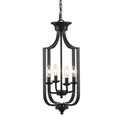 Trans Globe Lighting 11214 Hillcrest 4 Light 12 Wide Pendant - Black