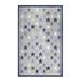 Stars Modern Geometric Indoor/Outdoor Area Rug Slate 7 10 x 9 10