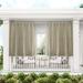 Exclusive Home Curtains Indoor/Outdoor Solid Cabana Tab Top Curtain Panel Pair 54x132 Taupe