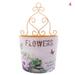 MageCrux 1Pc Plastic Wall Hanging Flower Vase Pot Wall Flower Basket Rural Flower Basket