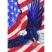 Toland Home Garden Liberty Eagle Flag