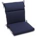 Blazing Needles Outdoor 3-Section 19 x 42 in. High Back Patio Chair Cushion