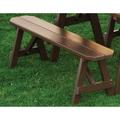 A & L Furniture Yellow Pine Traditional Backless Bench