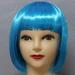 Short Bob Hair Wigs Straight with Flat Bangs Synthetic Colorful Cosplay Daily Party Wig for Women Natural As Real Hair