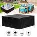 Lovote Heavy Duty Waterproof Hot Tub Spa Cover Cap Water Resistant Protective Cover 7.2 x7.2 Black