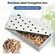 Bcloud Smoker Box High Durability Heat Resistant Stainless Steel Grilling Barbecue Wood Chips Box for Home