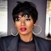 Creamily Short Wigs for Black Women Synthetic Black Pixie Cut Wigs Black Pixie Wigs with Bangs Wefted Wig Caps