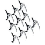 Guitar Capo Tune Clamp Accessories for Acoustic Electric Guitar 10 Packs Silver