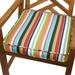 Sorra Home Multicolor Stripe Indoor/ Outdoor 19-inch Chair Cushion with Sunbrella Fabric