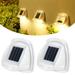 Ledander Solar Fence Lights Outdoor : Upgrade 8 LEDs Outdoor Wall Lights Solar Powered Deck Light Decorative Lighting for Outside Stairs Fence Deck Patio Yard Pathway Porch Step (2 Pack Warm White)