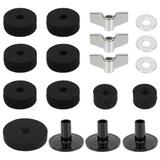 Drum Cymbal Set Kit Felt Pads Cymbals Accessories Nuts Hat Bag Replacement Parts Wind Disc Supplies Pad Stand