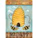 Toland Home Garden Bee Happy House Flag