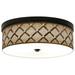 Giclee Gallery Metal Weave Giclee Energy Efficient Bronze Ceiling Light