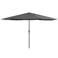 vidaXL Outdoor Umbrella Parasol with Crank Patio Sunshade Garden Sun Shelter