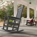 RESINTEAK New Classic Outdoor Rocking Chair Grey