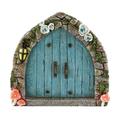 OAVQHLG3B Fairy Door and Windows for Trees Yard Art Sculpture Decoration for Kids Room Wall and Trees Outdoor | Miniature Fairy Garden Outdoor Decor Accessories