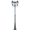 Maxim Poles Three Light 100-Inch Outdoor Post Light - Black - 1105BK