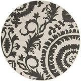 Mark&Day Outdoor Area Rugs 9ft Round Nancy Cottage Indoor/Outdoor Cream Area Rug (8 10 Round)