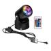 FSLiving Timing Spotlight LED Flood Light 7W Background Light US Plug RGB Light with Remote Control (DC/AC 12V) Indoor Color Changing Floodlight Uplight for Party Halloween Christmas