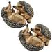 Design Toscano Hyper Hedgehogs Garden Statues: Set of Two