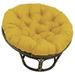 Blazing Needles 44 in. Solid Outdoor Spun Polyester Papasan Cushion Lemon