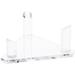 Plymor Clear Acrylic Beveled Triangular Display Base with 3 Display Prongs for Geode Mineral or Crystal Cluster 6.5 W x 5.625 D x 2.75 H Pack of 3