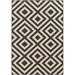 Mark&Day Outdoor Area Rugs 7x10 Maya Modern Indoor/Outdoor Black Area Rug (7 3 x 10 6 )