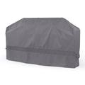 Covermates Island Grill Cover â€“ Weather Resistant Polyester Adjustable Drawcord Mesh Vent Grill and Heating-Charcoal