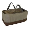 MABOTO Firewood Log Carrier Large Firewood Bag Wax Canvas Log Carrier Tote High Capacity Durable Fire Wood Holder Bag Fireplace Accessories