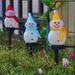 Christmas Decorations Snowman Landscape Path Lights Outdoor Stakes LED Outdoor Snowman Pathway Lights Waterproof Pathway Stake Lights for Decor Garden Patio Yard Lawn Plug in